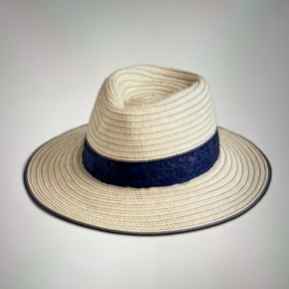 J crew topstitched straw hat; size M/L - Picture 5 of 7
